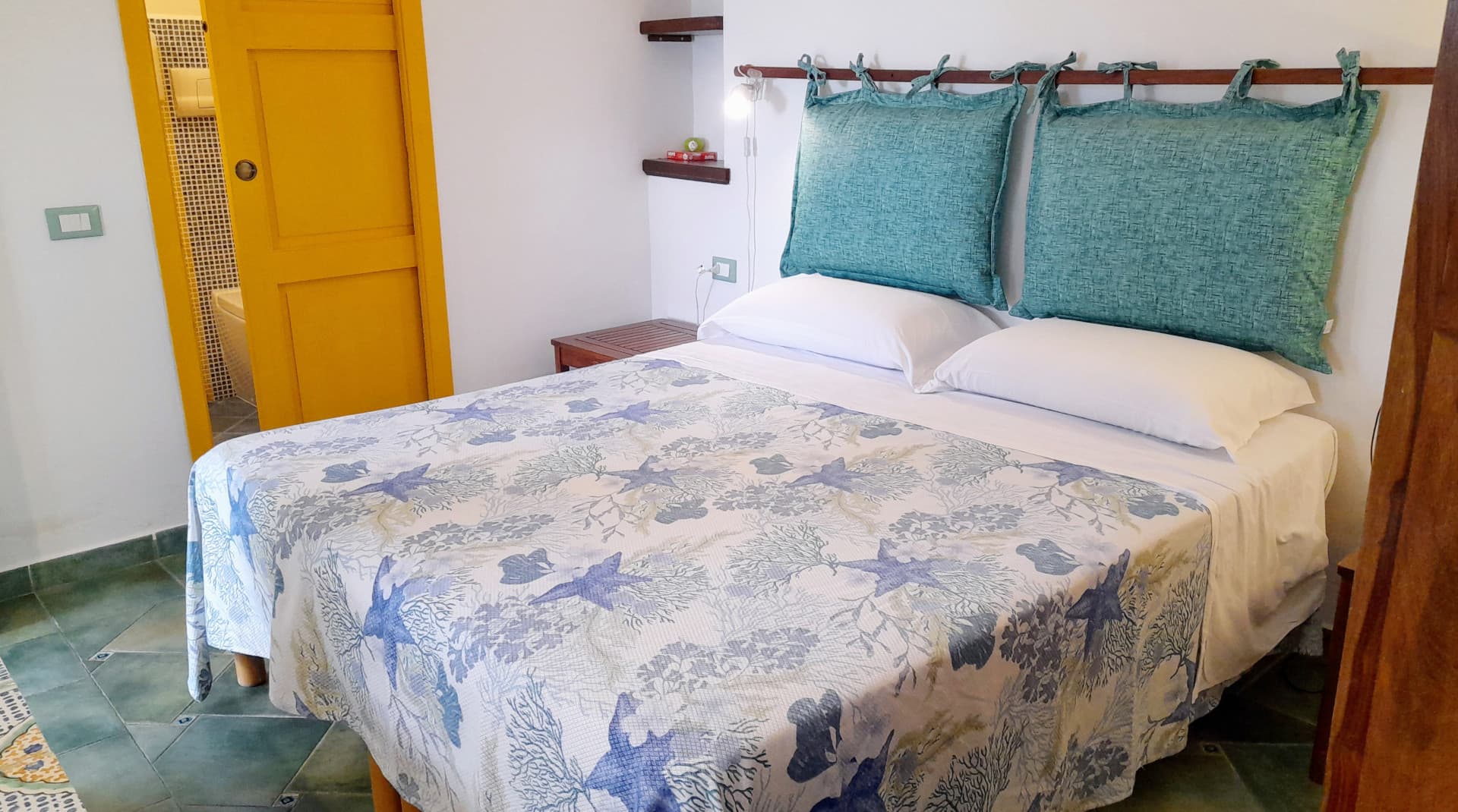 the colours of the sun and the sea in the rooms